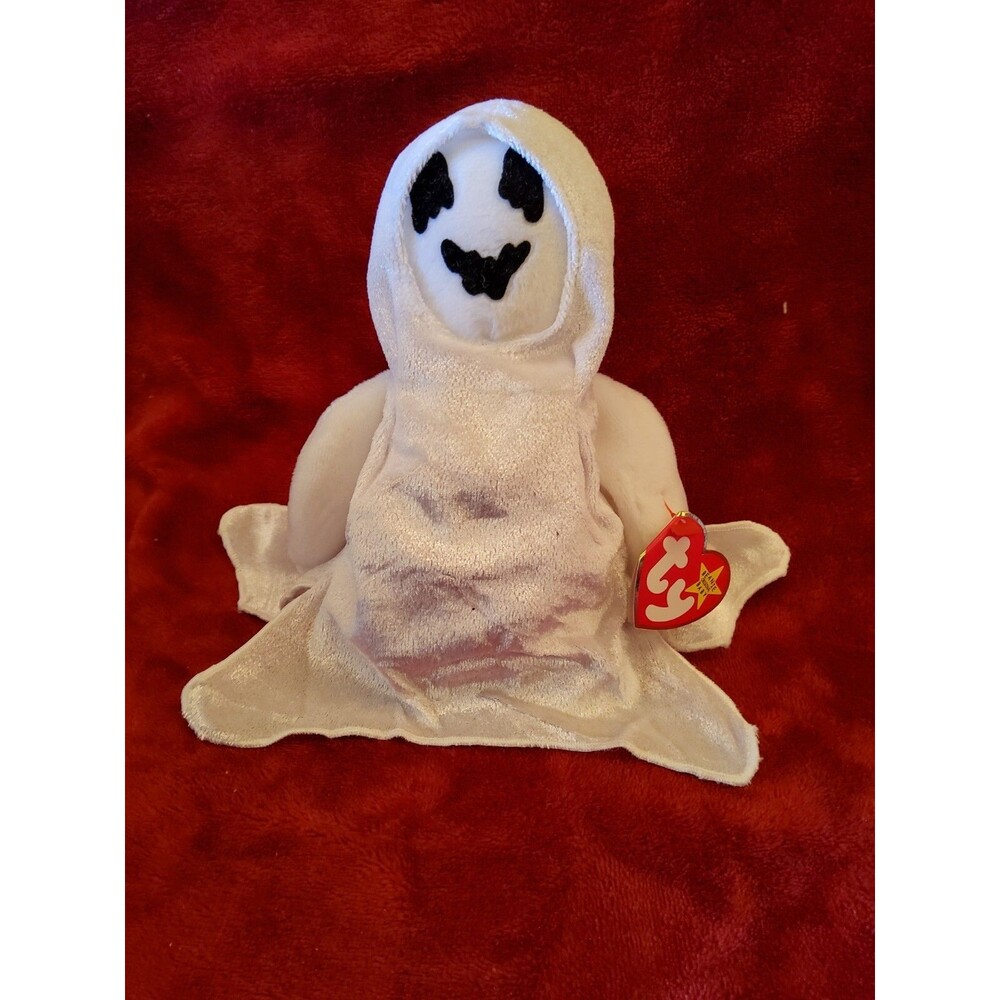 1999 Ty Beanie Baby Sheets the Ghost Halloween Retired With Errors